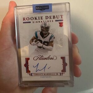 Flawless Terrance marshal jr. Rookie auto /15